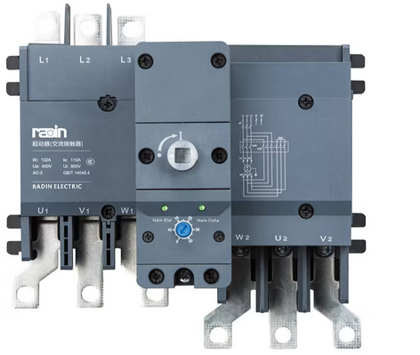 ARRANCADOR ESTRELLA TRIANGULO (CONTACTOR PRINCIPAL + CONTACTOR Δ + CONTACTOR Y + TEMPORIZADOR) 65 A 50HP 220V 75HP 480V