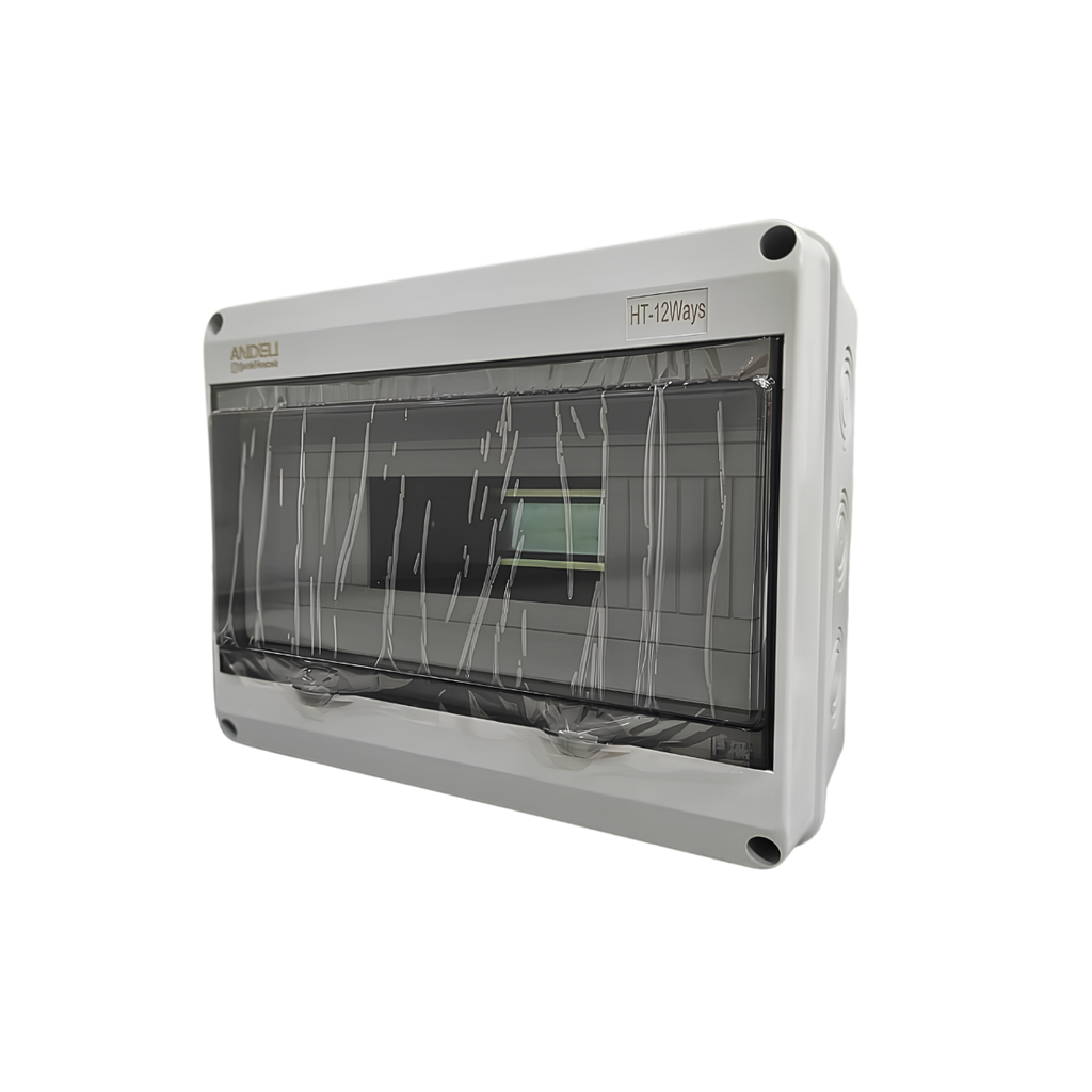 TABLERO DE DISTRIBUCION PLASTICO 12 CIRCUITOS EMPOTRABLE INTEMPERIE RIEL DIN IP65
