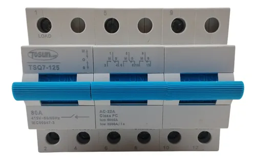TRANSFERENCIA CONMUTADOR 3X80A TOSUN