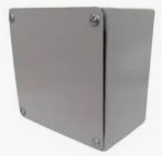CAJA DE DERIVACION METALICA 300X300X100mm (12X12X4") LISA PINTURA ELECTROSTATICA GRIS INTENCOL