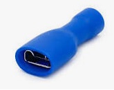 TERMINAL HEMBRA AZUL 250 P/CABLE 16-14AWG ISLADO (PAQ. 100 PZAS.)
