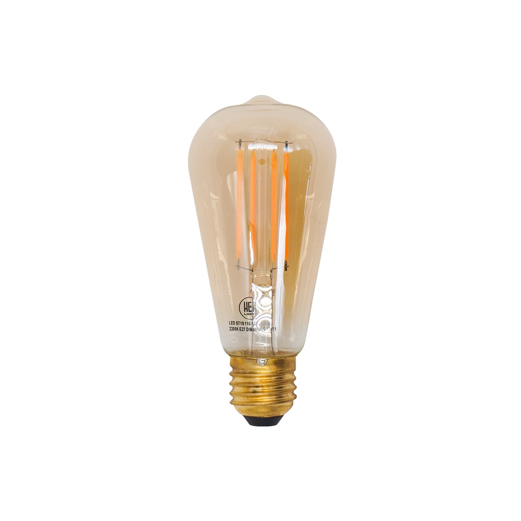 BOMBILLO LED 7.5W E27 110V 2.200K VINTAGE DIMERIZABLE ST19