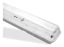 CARCASA ANTIPOLVO 60CM TUBO LED 2X9W IP65 CONEXION DOBLE EXTREMO (NO INCLUYE TUBOS T8)