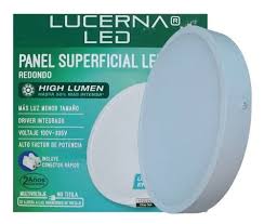 PANEL LED 24W REDONDO SUPERFICIAL 85-277V IP40 6500°K 2400LM 8"