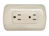 TOMACORRIENTE EUROAMERICANO DOBLE 15A 127/250V LD-065 ILUM-VEN