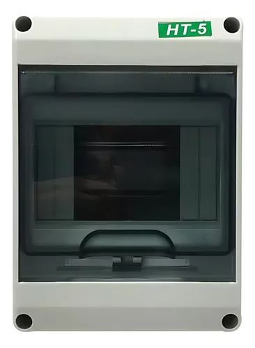 TABLERO DE DISTRIBUCION PLASTICO 5 CIRCUITOS SUPERFICIAL INTEMPERIE RIEL DIN CON14513