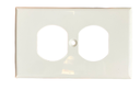 TAPA P/TOMACORRIENTE DOBLE PLASTICA 4X2 TIPO 270 BLANCA
