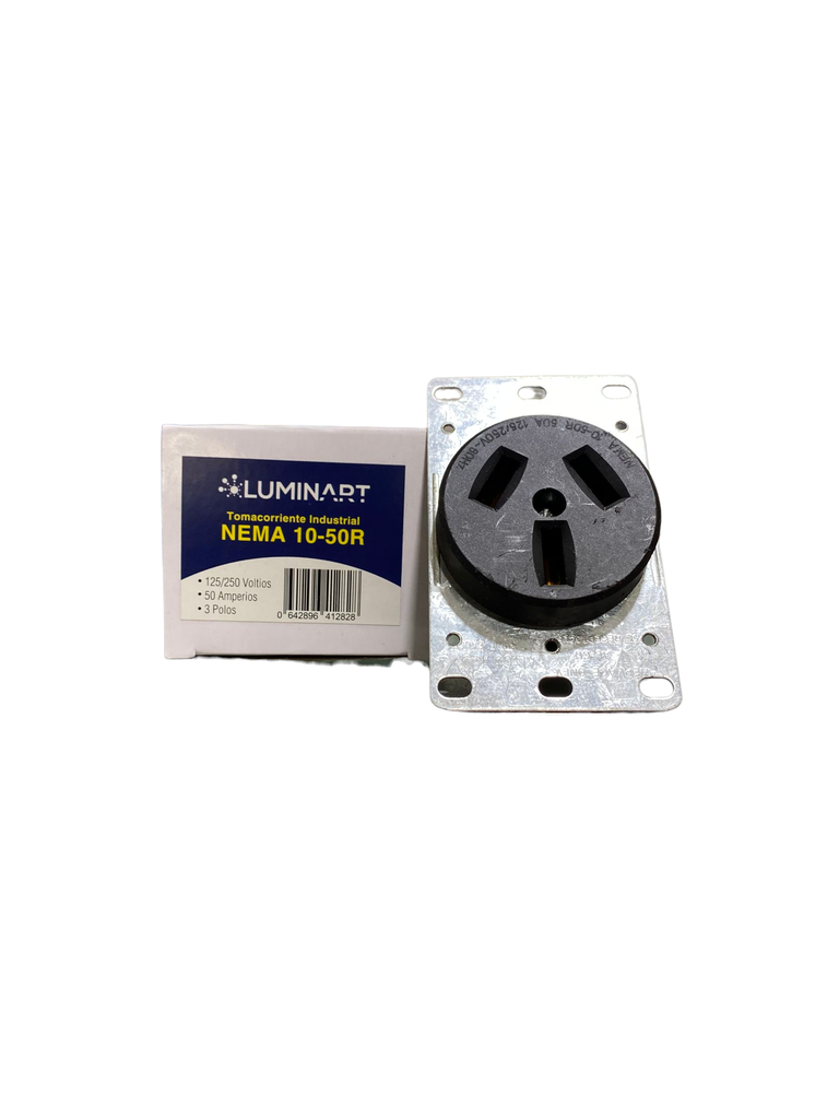 TOMACORRIENTE INDUSTRIAL 3P 50A 125/250V EMBUTIR 3X50A NEMA 10-50R