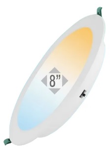 PANEL LED 24W REDONDO EMPOTRABLE 3 TONOS (3K, 4K Y 6K) DE EMERGENCIA 8" COMPACT LUMEN