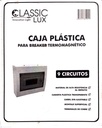 TABLERO DE DISTRIBUCION PLASTICO 9 CIRCUITOS SUPERFICIAL RIEL DIN