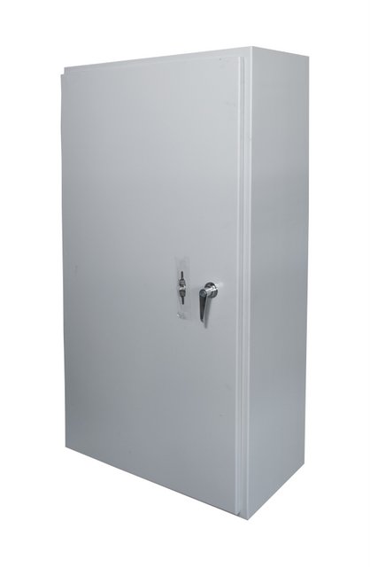 CAJA DE CONTROL 1000X800X250mm NEMA 3R USO EXTERIOR C/PUERTA Y CERRADURA DOBLE FONDO PINTURA ELECTROSTATICA GRIS