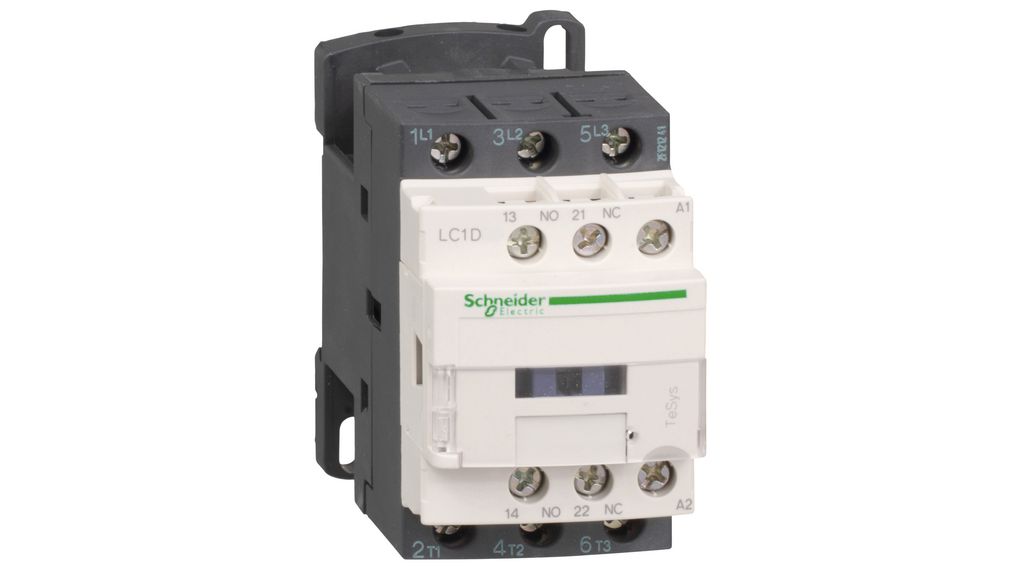 CONTACTOR 9AMP BOBINA 220V SCHNEIDER ELECTRIC LC1D09M7 (copia)