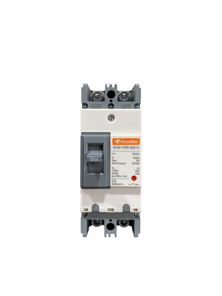BREAKER 2X125A CAJA MOLDEADA TERMOMAGNETICO FIJO