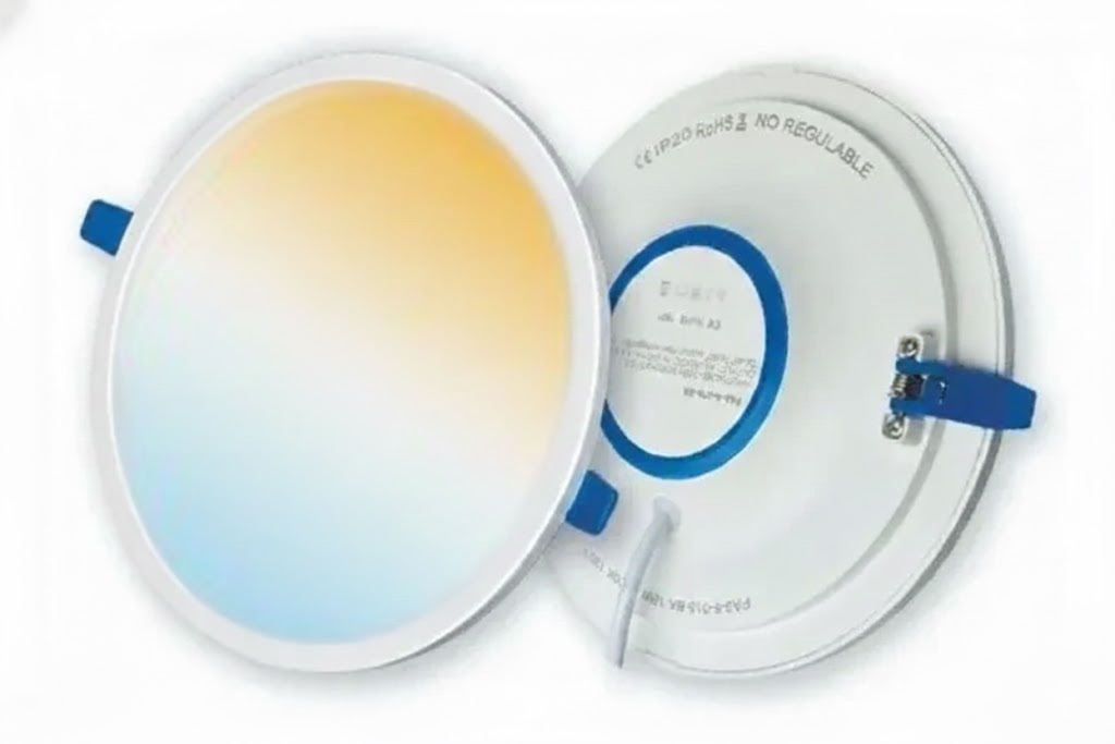 PANEL LED 12W REDONDO EMPOTRABLE 4" 3 TONOS (3K, 4K Y 6K) HIGH LUMEN