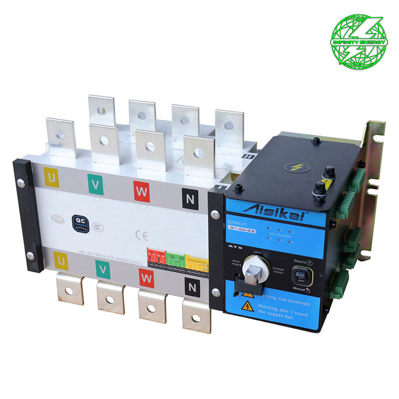 TRANSFERENCIA AUT/MANUAL 200AMP 4POLOS 50/60HZ INFINITY TECNOLOGY 