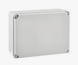CAJA DE PASO/DERIVACION LISA PLASTICA 185x246x100 mm BLANCA SUPERFICIAL