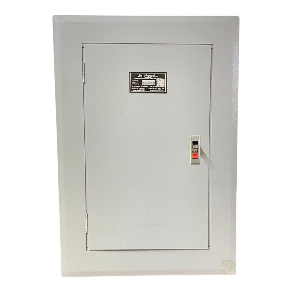 TABLERO TRIFASICO 18 CIRCUITOS EMPOTRABLE 120/208V 5 HILOS (3L+N+T) C/P LATERAL 3X100A NLAB518AB100E