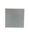 CAJA DE DERIVACION METALICA 250X250X150mm (10X10X6") PREPONCHADA PINTURA ELECTROSTATICA GRIS INTENCOL
