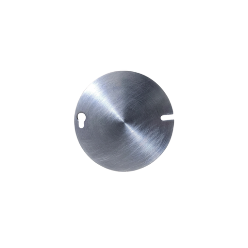 [LE0263] TAPA CIEGA METALICA REDONDA 4" LISA GALVANIZADA