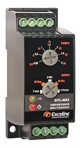 [GTC-MR3] TEMPORIZADOR MULTIRANGO ENTRE 0,05S -3 HRS 120/220V 