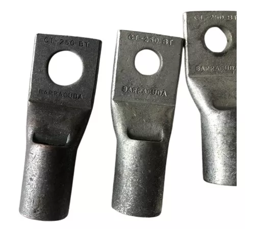 [EBV350-M12] TERMINAL ANILLO 1H P/CABLE #350MCM OJAL 1/2" COBRE ESTAÑADO CAÑO CORTO