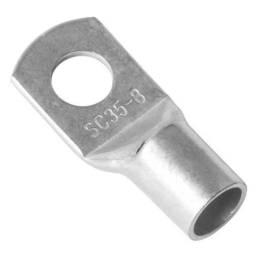 [EBV500-M12] TERMINAL ANILLO 1H P/CABLE #500MCM OJAL 1/2" COBRE ESTAÑADO CAÑON CORTO