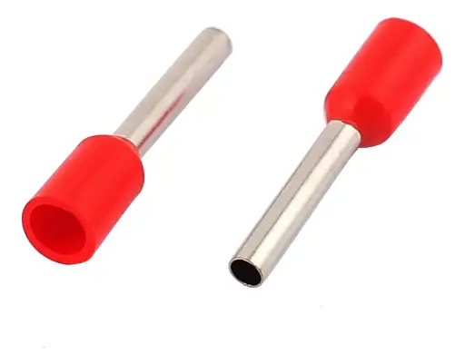 [E4012] TERMINAL PUNTA HUECO ROJO AISLADO P/CABLE 12-10AWG