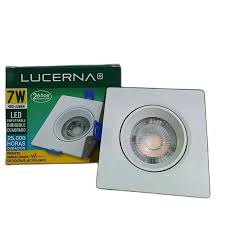 [307C6K] PANEL LED 7W CUADRADO EMPOTRABLE DIRIGIBLE 85-277V 6.500°K 540LM COD 5010 9040