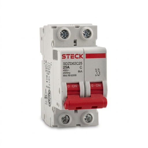 [SDZD62C25] MINI BREAKER 2X25A 6KACC CURVA C 230/400V 50/60HZ