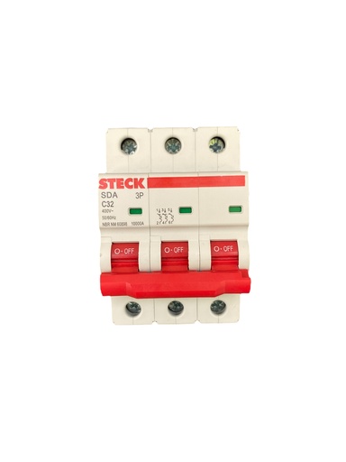 [SDA63C32] MINI BREAKER 3X32A 10KACC CURVA C 230/400V 50/60HZ