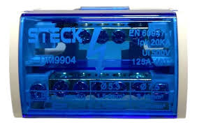 [SDM9904] BLOQUE DE DISTRIBUCION 2P 4MODULOS 100A 20KA (ICC) 7 CONEXIONES 