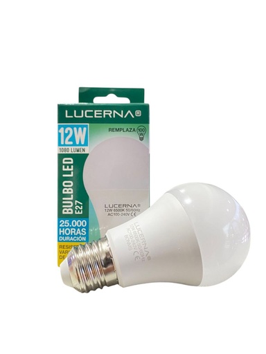 [12WA606K] BOMBILLO LED 12W 1.080LM 6.500°K IP20 100-240V  E27