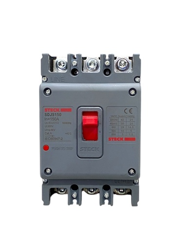 [SDJS150] BREAKER 3X150A CAJA MOLDEADA  42KA 220 VAC - 29 KA 440 VAC SDJS150 STECK