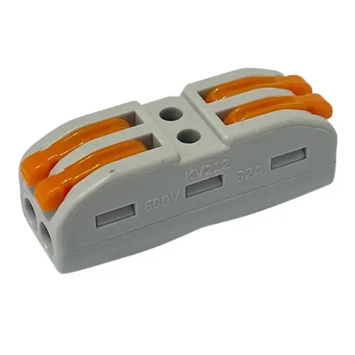 [KV212] CONECTOR RAPIDO 2P-2CABLES 32AMP P/CABLE 28-12AWG
