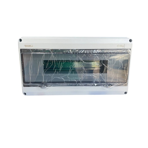 [HT-18] TABLERO DE DISTRIBUCION PLASTICO 18 CIRCUITOS SUPERFICIAL INTEMPERIE RIEL DIN