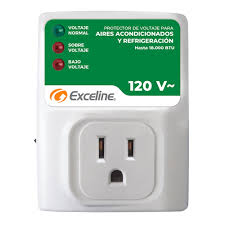 [GSM-RE120A/3] PROTECTOR DE VOLTAJE PARA AIRES ACONDICIONADOS Y REFRIGERADORES 120 Vca HASTA 18.000 BTU ENCHUFABLE GSM-RE120 EXCELINE