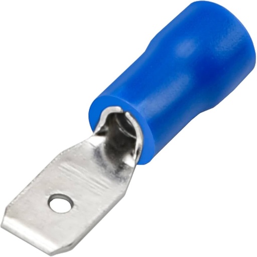 [MDD2-187] TERMINAL MACHO AZUL 187 P/CABLE 16 A 14 D=4.75MM 3/16"