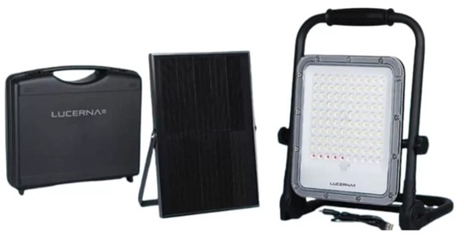 [RSM50] REFLECTOR LED 50 W C/PANEL SOLAR USB PORTATIL RSM50 LUCERNA