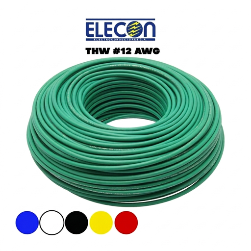 CABLE 12 AWG (3.31mm²) THW-2 THHW / AWG CU 90°/ PVC 600V ELECON