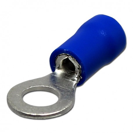 [RV2-3.2] TERMINAL ANILLO AZUL P/CABLE 16-14AWG OJAL 1/8 D= 3.32MM