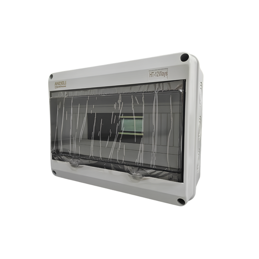 [HT12-WAY] TABLERO DE DISTRIBUCION PLASTICO 12 CIRCUITOS EMPOTRABLE INTEMPERIE RIEL DIN IP65