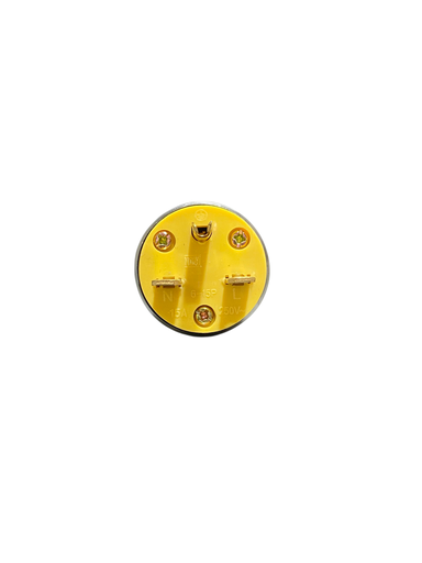 [01-04-1010] ENCHUFE MACHO METALICO 2P+T 220V 15A TIPO CHINO 