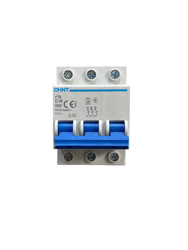 [EB-3-C16] MINI BREAKER 3X16A 4.5KACC CURVA C 110/400V 50/60HZ 