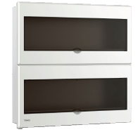 [TFM-56] TABLERO DE DISTRIBUICION PLASTICO 36 CIRCUITOS EMBUTIR/SUPERFICIAL DOBLE RIEL DIN 