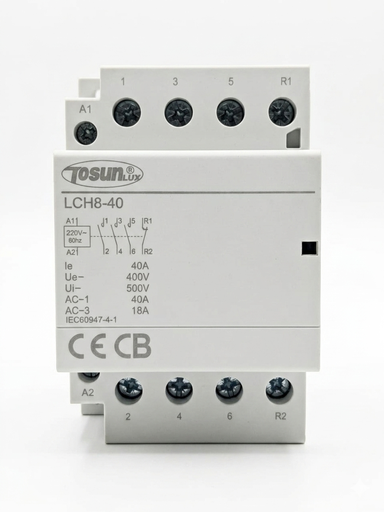 [LCH8-40 3NO+1NC] CONTACTOR MODULAR 40 AMP 3NO+1NC