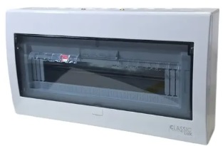 [TFM-52] TABLERO DE DISTRIBUCION PLASTICO 13 CIRCUITOS SUPERFICIAL RIEL DIN